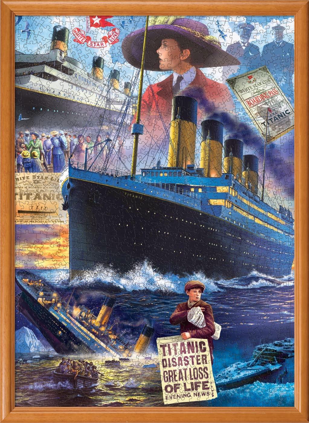imageMasterPieces 1000 Piece Jigsaw Puzzle for Adults Family Or Youth Titanic Collage 1925x26751000