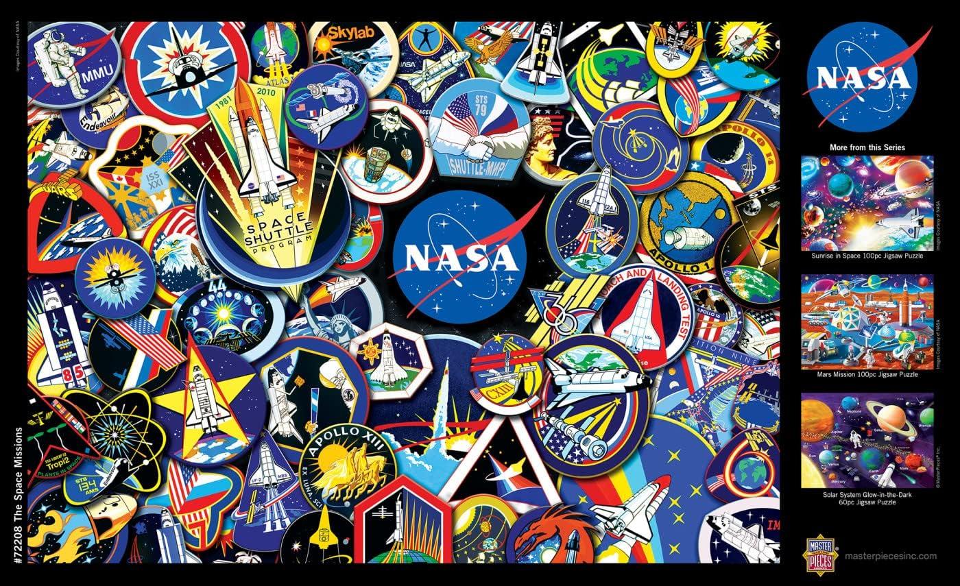imageNASA The Solar System 1000pc Puzzle Jigsaw Puzzle with Vibrant Artwork and Durable Pieces Fun Family Activity Brain Challenge and Educational Entertainment for Kids Teens and AdultsThe Space Missions