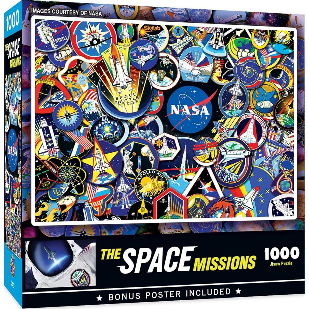 imageNASA The Solar System 1000pc Puzzle Jigsaw Puzzle with Vibrant Artwork and Durable Pieces Fun Family Activity Brain Challenge and Educational Entertainment for Kids Teens and AdultsThe Space Missions