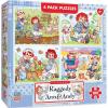 MasterPieces – Jigsaw Puzzle Set for Kids 6+ Years, 4-Pack of 100 Pieces, Educational and Fun Game, Raggedy Ann Collection, Gift Idea for Children, 8″ x 10