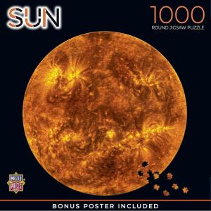 NASA – The Solar System 1000pc Puzzle – Jigsaw Puzzle with Vibrant Artwork and Durable Pieces – Fun Family Activity, Brain Challenge, and Educational Entertainment for Kids, Teens, and Adults(The Sun)