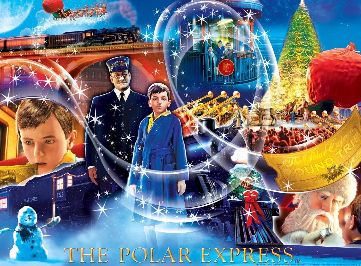 imageMasterPieces 100 Piece Christmas Jigsaw Puzzle for Kids The Polar Express The Golden Ticket 14x19