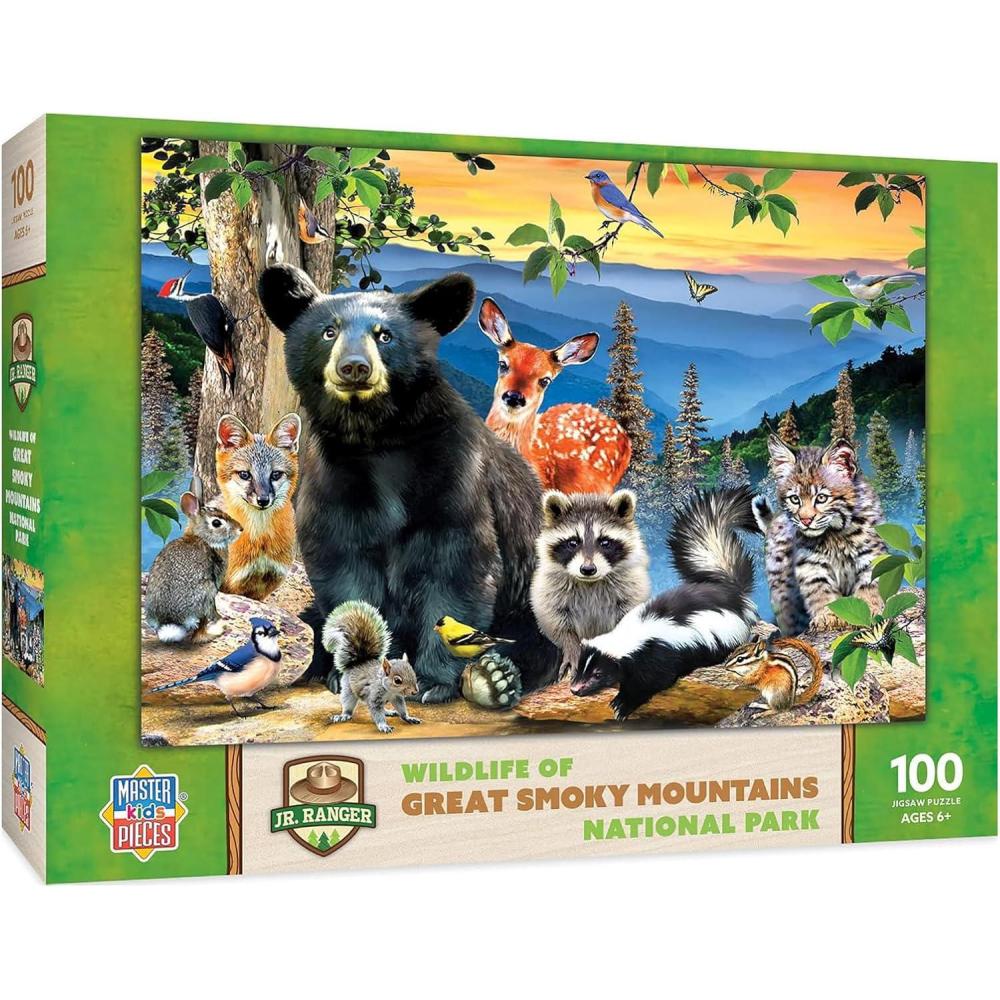 imageMasterPieces 100 Piece Jigsaw Puzzle for Kid 6 Years Wildlife of Rocky Mountains National Park Educational and Fun Game Gift Idea for Children 19 x 14Great Smoky Mountains National Park