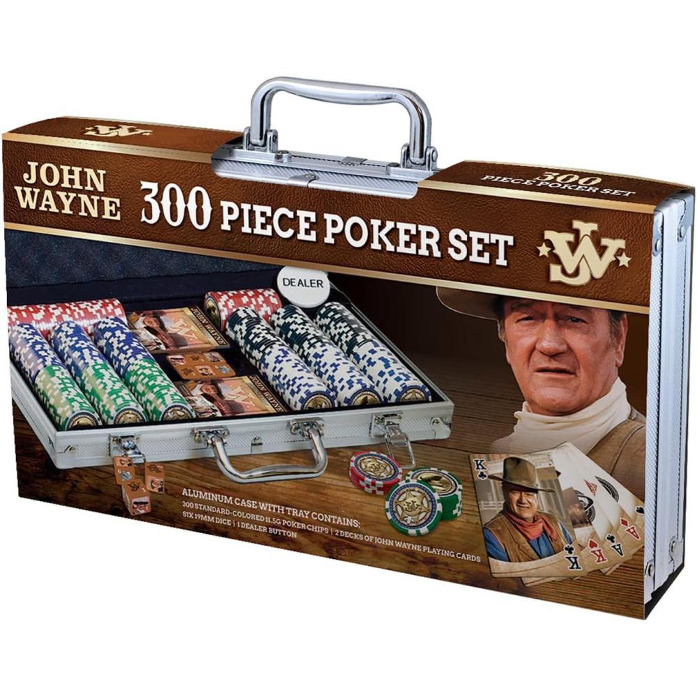 imageMasterPieces Casino John Wayne 300 Piece Poker Chip Set with Carrying Case