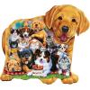MasterPieces 100 Piece Shaped Jigsaw Puzzle for Kids – Pets Pals – 14″x19″