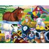 MasterPieces Reptile Friends 100 Piece Jigsaw Puzzle for Kids Ages 4-8 – Mentally Stimulating, Durable Design, 14″x19″(Farm Friends)