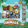 MasterPieces Reptile Friends 100 Piece Jigsaw Puzzle for Kids Ages 4-8 – Mentally Stimulating, Durable Design, 14″x19″(Farm Friends)