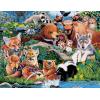 MasterPieces Reptile Friends 100 Piece Jigsaw Puzzle for Kids Ages 4-8 – Mentally Stimulating, Durable Design, 14″x19″(Forest Friends)