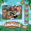 MasterPieces Reptile Friends 100 Piece Jigsaw Puzzle for Kids Ages 4-8 – Mentally Stimulating, Durable Design, 14″x19″(Forest Friends)