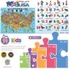 Masterpieces 100 Piece Family Jigsaw Puzzle for Kids – 101 Things to Spot on a Farm – 14″x19″(101 Things to Spot in the USA)