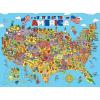Masterpieces 100 Piece Family Jigsaw Puzzle for Kids – 101 Things to Spot on a Farm – 14″x19″(101 Things to Spot in the USA)