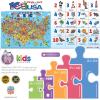 Masterpieces 100 Piece Family Jigsaw Puzzle for Kids – 101 Things to Spot on a Farm – 14″x19″(101 Things to Spot in the USA)