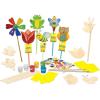 Works of Ahhh… Garden Decor Wood Paint Kit – Wood Craft Kit, Educational, Fun – Ages 4+