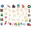 Works of Ahhh… Holiday Craft Set – 12 Piece Christmas Ornaments Premium Wood Paint Kit(Holiday Classic Paint Kit)
