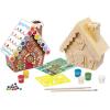 Works of Ahhh Holiday Craft Set – Gingerbread House Wood Paint Kit – Comes