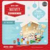 Works of Ahhh… Holiday Craft Set – Nativity Premium Wood Paint Kit