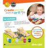 Works of Ahhh… Kids Wood Craft Kit – Double Racers Classic Wood Painting Crafts Set with Glow-in-The-Dark Paint, Ages 6+