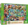 MasterPieces – 100 Piece Jigsaw Puzzle for Kid 6+ Years, Wildlife of Rocky Mountains National Park, Educational and Fun Game, Gift Idea for Children, 19″ x 14″(National Parks Map)