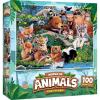 MasterPieces Reptile Friends 100 Piece Jigsaw Puzzle for Kids Ages 4-8 – Mentally Stimulating, Durable Design, 14″x19″(Forest Friends)
