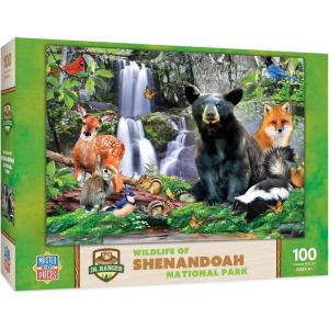 MasterPieces – 100 Piece Jigsaw Puzzle for Kid 6+ Years, Wildlife of Rocky Mountains National Park, Educational and Fun Game, Gift Idea for Children, 19″ x 14″(Shenandoah National Park)
