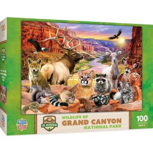MasterPieces – 100 Piece Jigsaw Puzzle for Kid 6+ Years, Wildlife of Rocky Mountains National Park, Educational and Fun Game, Gift Idea for Children, 19″ x 14″(Grand Canyon National Park)