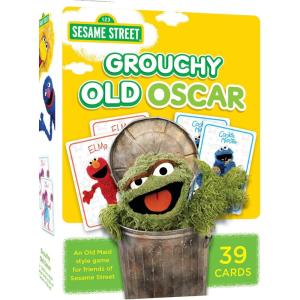 MasterPieces Kids Games – Sesame Street Grouchy Old Oscar – Card Game for Kids and Family – Laugh and Learn