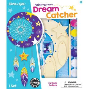 Works of Ahhh… Craft Set – Dream Catcher Classic Wood Paint Kit