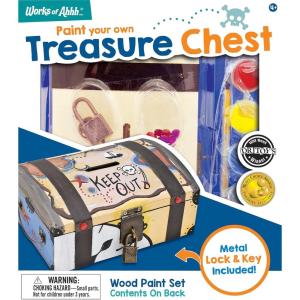 Works of Ahhh… Craft Set – Treasure Chest Classic Wood Paint Kit
