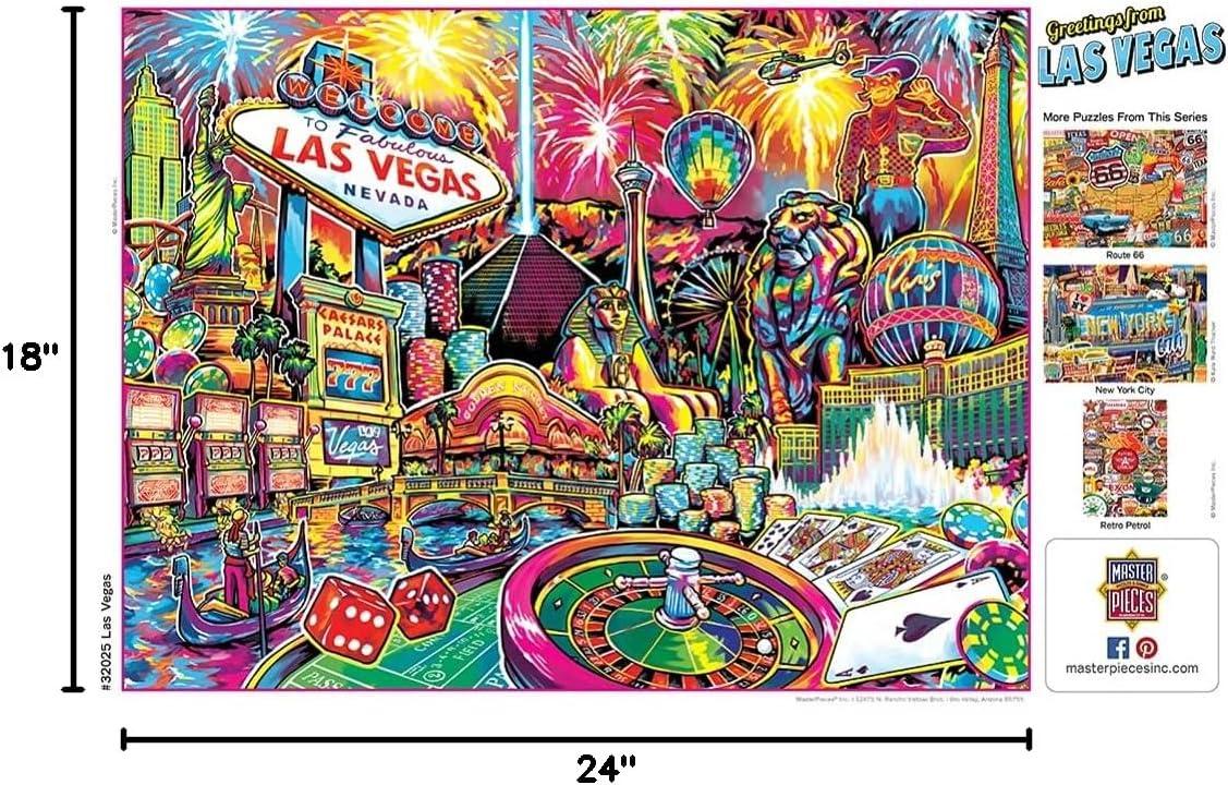 imageMasterPieces 550 Piece Jigsaw Puzzle New York City Fun for Adults Family Kids 18 x 24Las Vegas