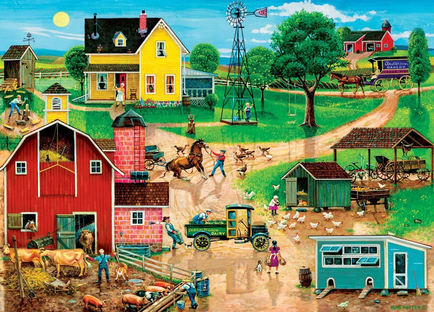 imageMasterPieces 500 Piece EZ Grip Jigsaw Puzzle for Adults Family Or Youth After The Chores 1925x2675500 Piece