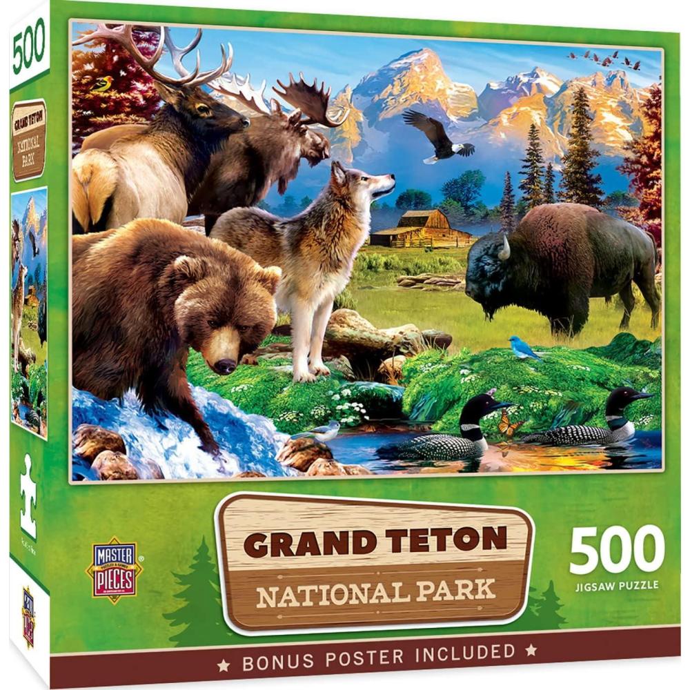 imageMasterPieces 500 Pieces Jigsaw Puzzle for Adults Family Or Youth Grand Teton National Park 15x21