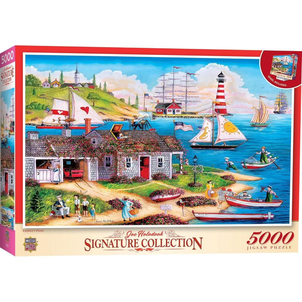 imageMasterPieces 5000 Piece Jigsaw Puzzle for Adults Family Or Kids Painters Paint Manufacturer Defect 40x60