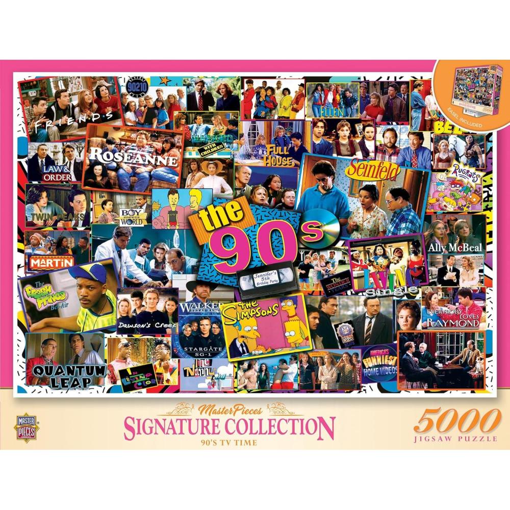 imageMasterPieces 5000 Piece Jigsaw Puzzle for Adults and Family Painters Paint 40x6090s TV Time