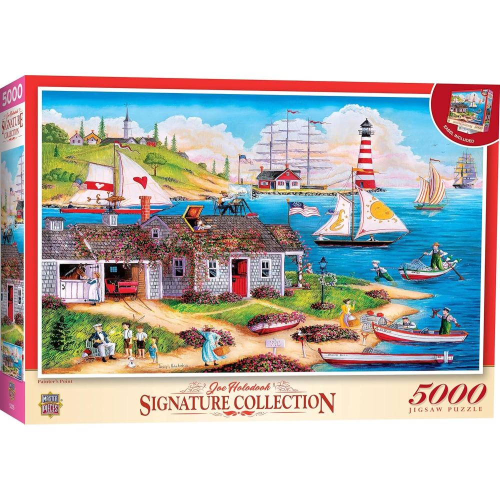imageMasterPieces 5000 Piece Jigsaw Puzzle for Adults and Family Painters Paint 40x60Painters Point