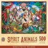 MasterPieces Tribal Spirit – Rise Above 500pc Puzzle – Jigsaw Puzzle with Vibrant Artwork and Durable Pieces – Fun Family Activity, Brain Challenge, and Educational Entertainment for Kids, Teens(Spirit Animals)