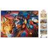 MasterPieces Tribal Spirit – Rise Above 500pc Puzzle – Jigsaw Puzzle with Vibrant Artwork and Durable Pieces – Fun Family Activity, Brain Challenge, and Educational Entertainment for Kids, Teens(Spirit of the Wilderness)