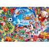 Masterpieces 500 Piece Glitter Christmas Jigsaw Puzzle – Snow Globe Dreams – 15″x21″