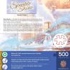 Masterpieces 500 Piece Glitter Christmas Jigsaw Puzzle – Snowman Cottage – 15″x21″