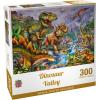 MasterPieces – 500 Piece Jigsaw Puzzle, Glows in The Dark, Hidden Images, Dinosaur Valley, Fun for Adults, Family, Kids, 15″ x 21″(300 Piece)