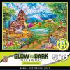 MasterPieces – 500 Piece Jigsaw Puzzle, Glows in The Dark, Hidden Images, Garden of Song, Fun for Adults, Family, Kids, 15″ x 21″(Meadowlark Morning)