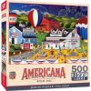 MasterPieces – 500 Piece Jigsaw Puzzle, Large EZ Grip Shapes, Harvest Street Party, Fun for Adults, Seniors, Family, Kids, 19.25″ x 26.75″(4th of July)