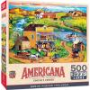 MasterPieces – 500 Piece Jigsaw Puzzle, Large EZ Grip Shapes, Harvest Street Party, Fun for Adults, Seniors, Family, Kids, 19.25″ x 26.75″(Cooper’s Corner)