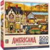MasterPieces – 500 Piece Jigsaw Puzzle, Large EZ Grip Shapes, Harvest Street Party, Fun for Adults, Seniors, Family, Kids, 19.25″ x 26.75″(Harvest Street Party)