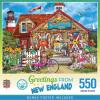 MasterPieces – 550 Piece Jigsaw Puzzle, New York City, Fun for Adults, Family, Kids, 18″ x 24″(New England)