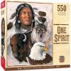 MasterPieces Tribal Spirit – Rise Above 500pc Puzzle – Jigsaw Puzzle with Vibrant Artwork and Durable Pieces – Fun Family Activity, Brain Challenge, and Educational Entertainment for Kids, Teens(One Spirit)