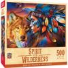 MasterPieces Tribal Spirit – Rise Above 500pc Puzzle – Jigsaw Puzzle with Vibrant Artwork and Durable Pieces – Fun Family Activity, Brain Challenge, and Educational Entertainment for Kids, Teens(Spirit of the Wilderness)