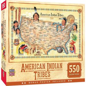 American Indian Tribes 500 Piece Jigsaw Puzzle(550 Pieces)