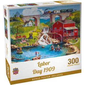 MasterPieces – 500 Piece Jigsaw Puzzle, Large EZ Grip Shapes, Labor Day, Fun for Adults, Seniors, Family, Kids, 19.25″ x 26.75″(300 Piece)