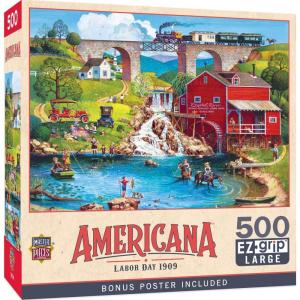 MasterPieces – 500 Piece Jigsaw Puzzle, Large EZ Grip Shapes, Labor Day, Fun for Adults, Seniors, Family, Kids, 19.25″ x 26.75″(500 Piece)