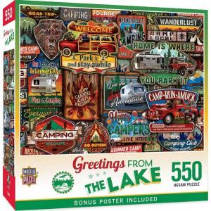 MasterPieces – 550 Piece Jigsaw Puzzle, New York City, Fun for Adults, Family, Kids, 18″ x 24″(The Lake)